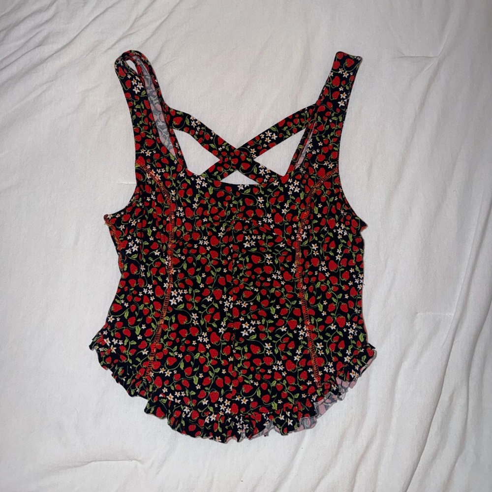 NWOT Free People Strawberry Tank (Small)
